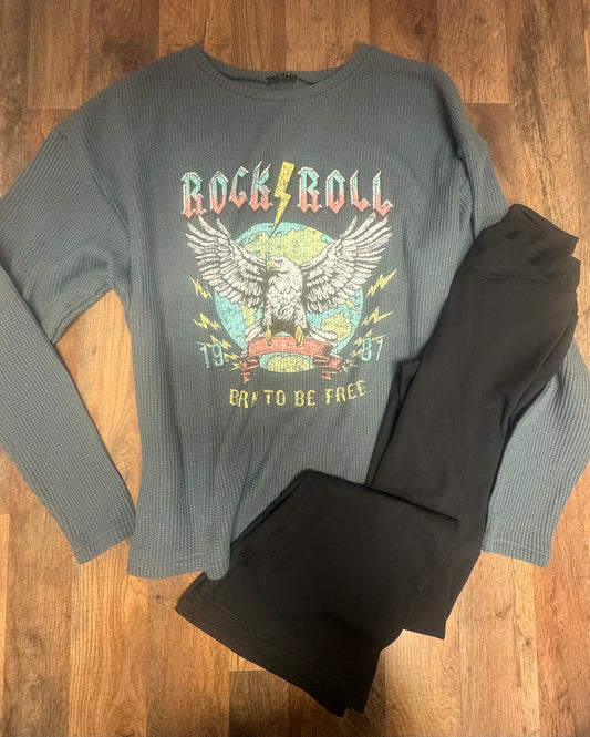 Zutter rock and roll ribbed sweatshirt NEW