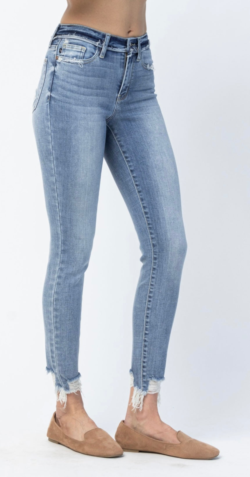 Judy blue Mid rise Release waistband skinny jeans