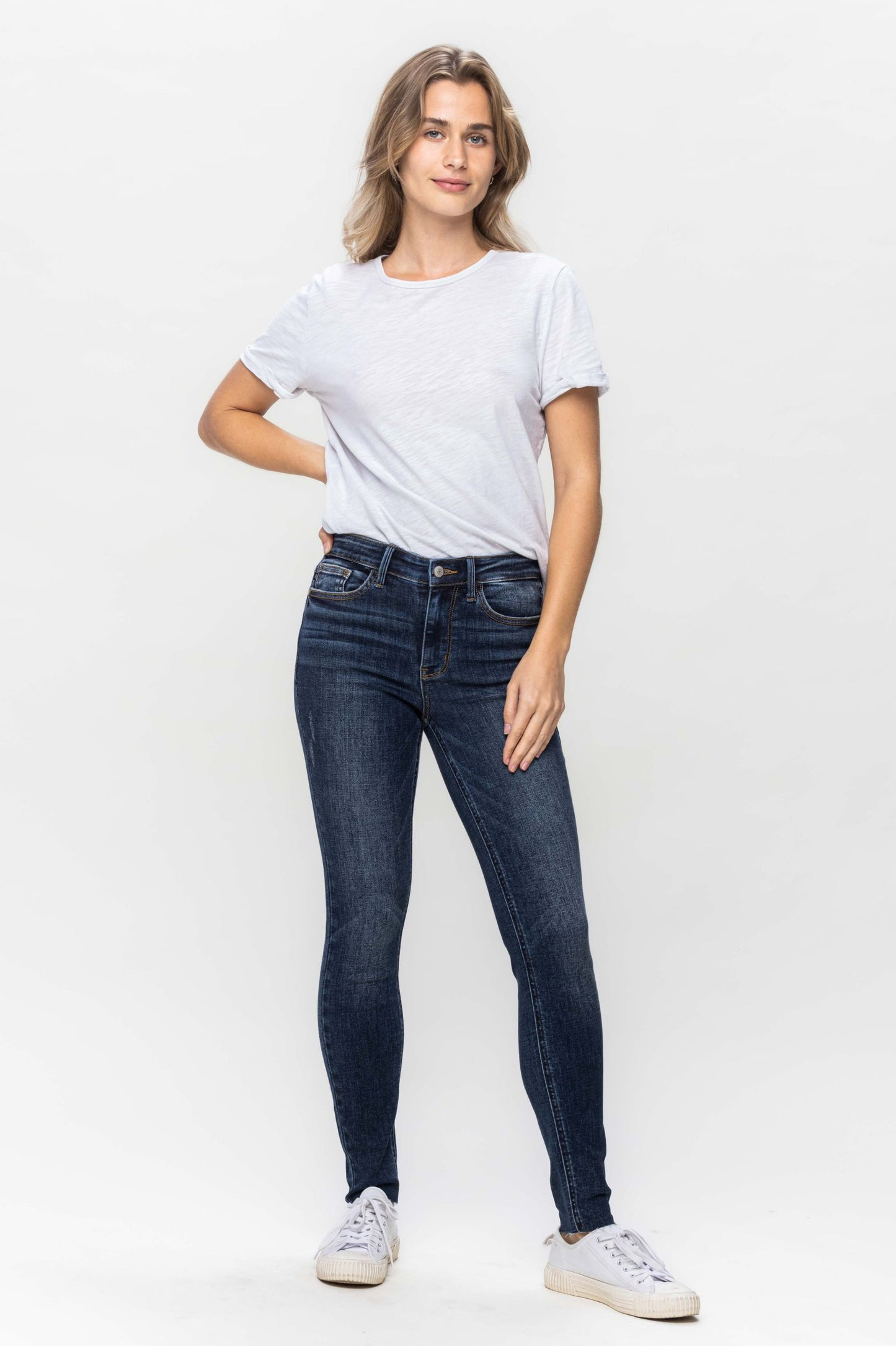 Judy Blue raw hem skinny sale