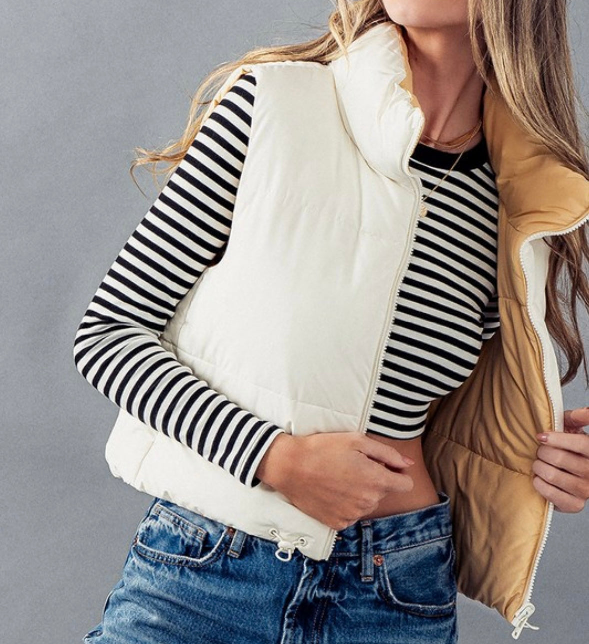 Trend Notes Reversible puff vest