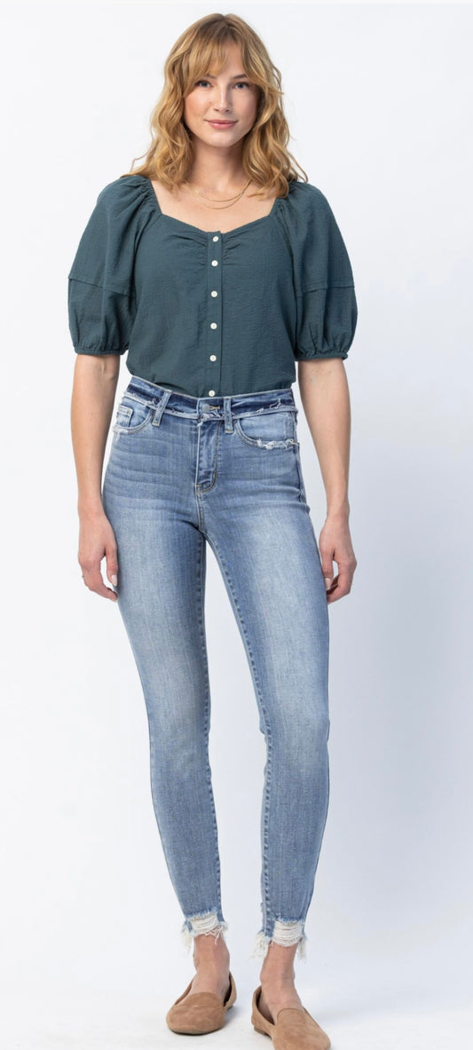 Judy blue Mid rise Release waistband skinny jeans