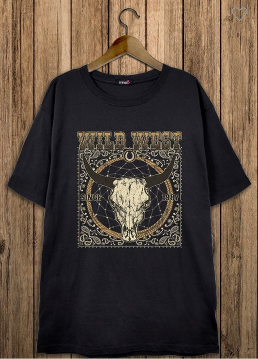 Wild West graphic tee shirt NEW