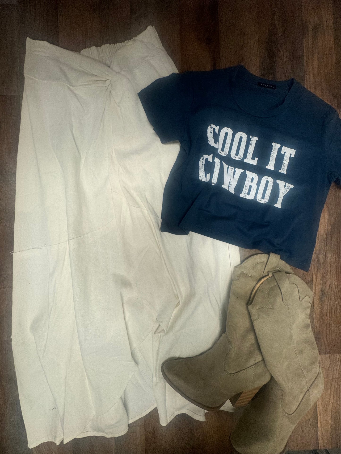 Zutter cool it cowboy crop top