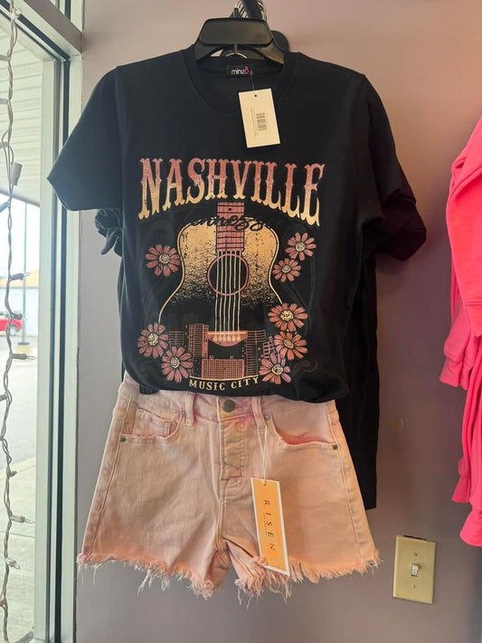 Nashville music city graphic tee NEW