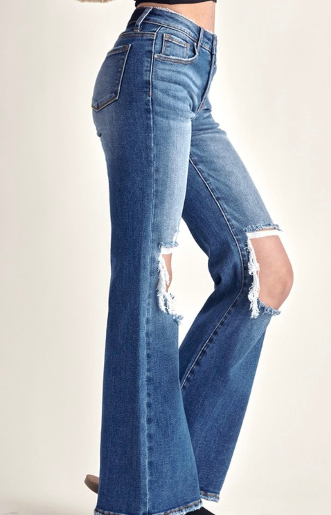 Risen Jeans Flare distressed NEW