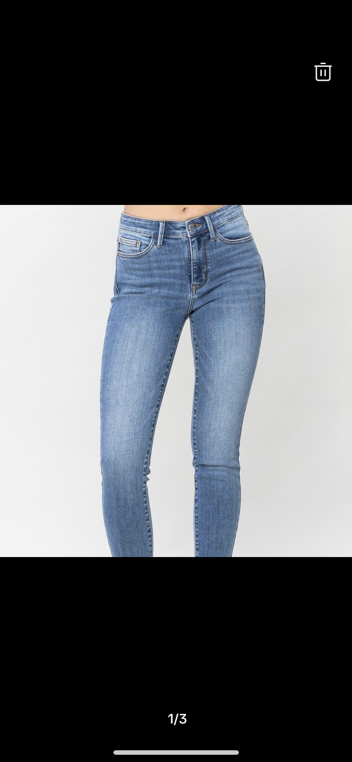 Judy Blue Jeans Mid rise skinny non distressed sale