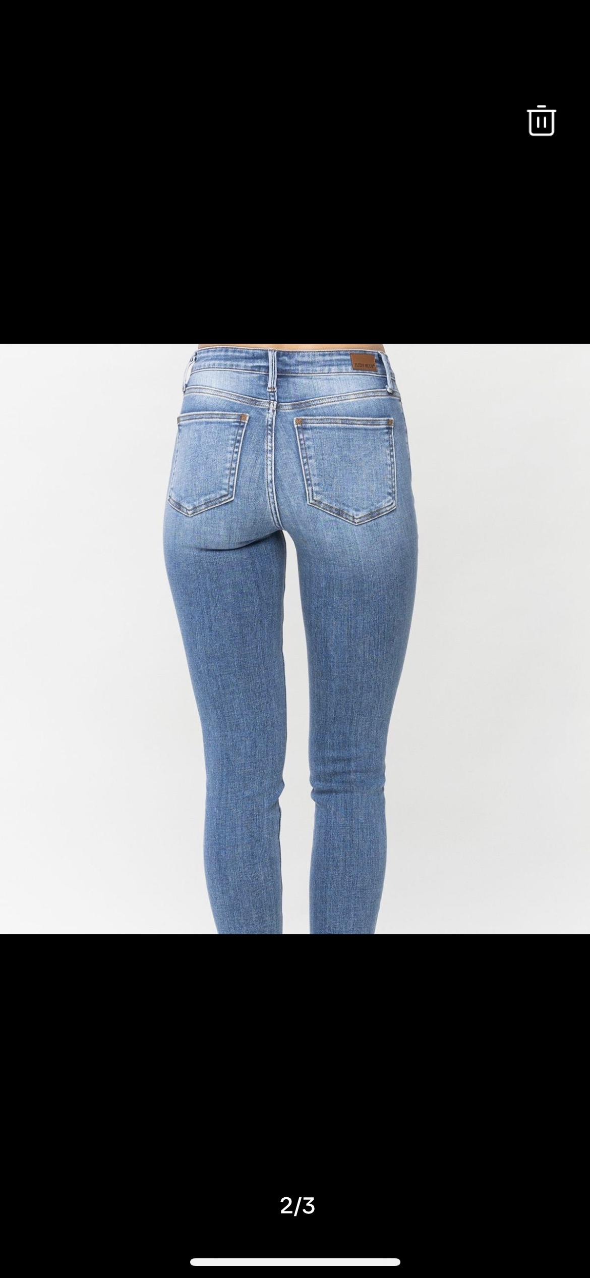 Judy Blue Jeans Mid rise skinny non distressed sale