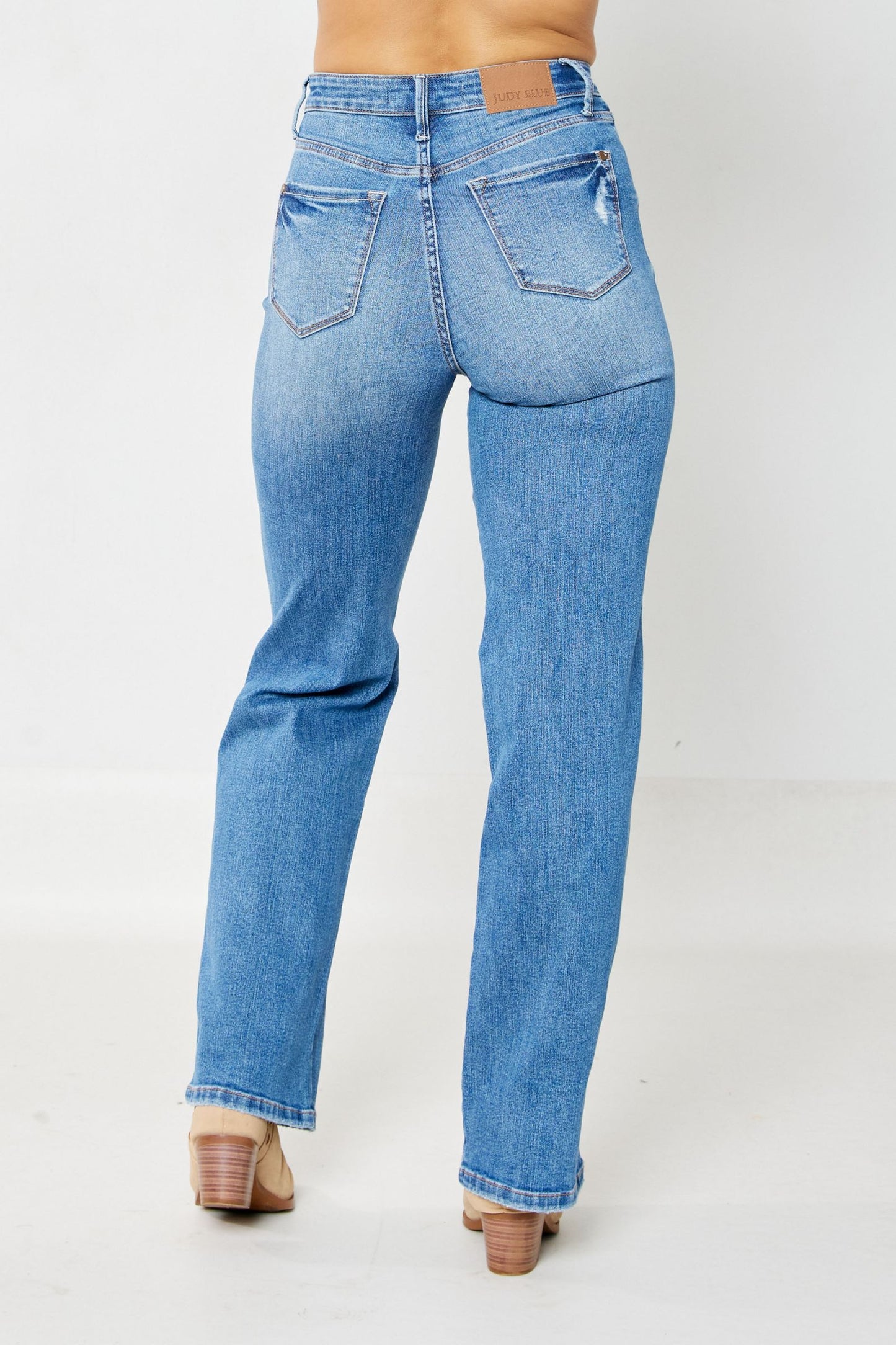 Judy Blue Top Tummy Control Straight Leg Jeans NEW