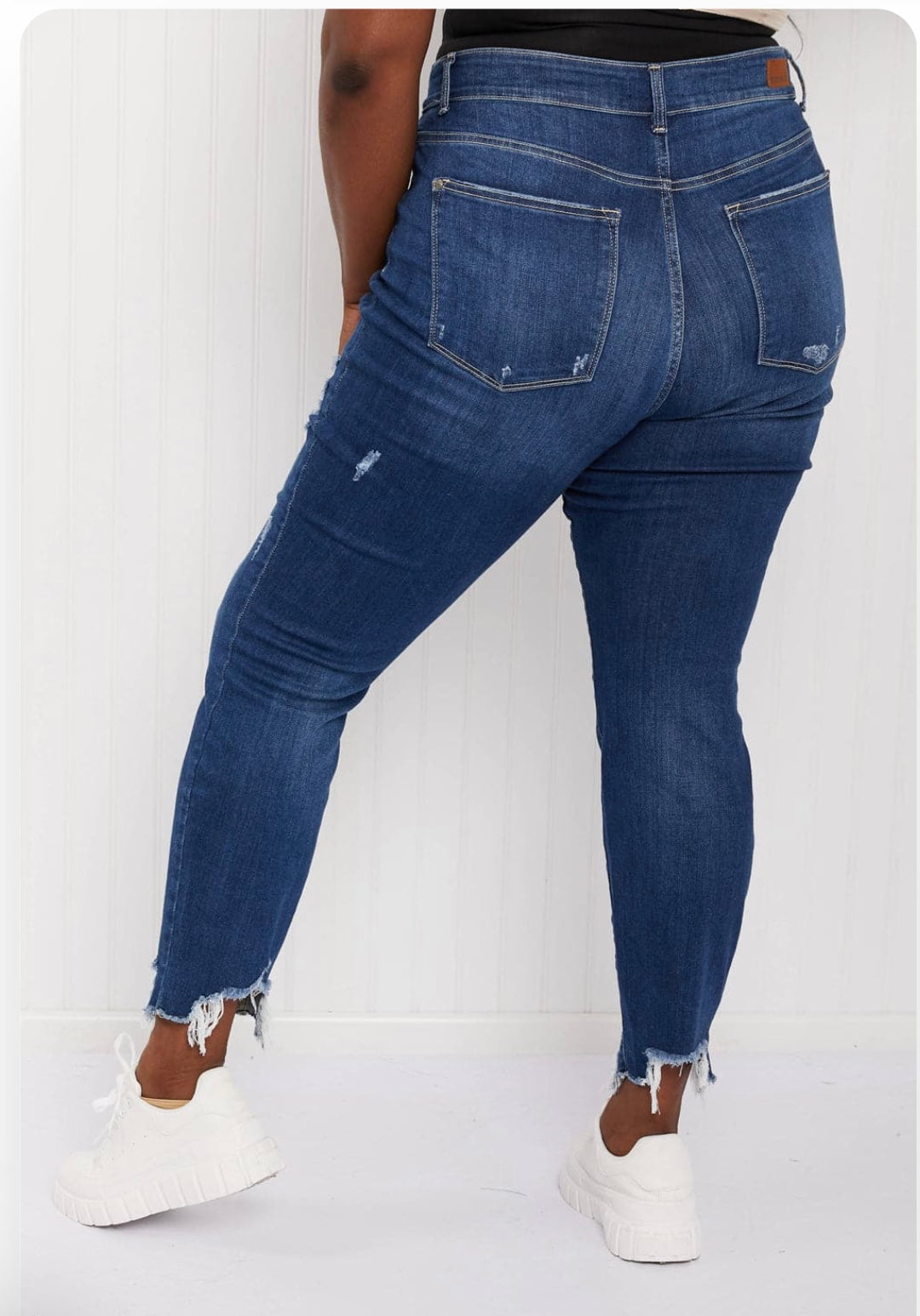 Judy Blue shark bite slim fit jeans