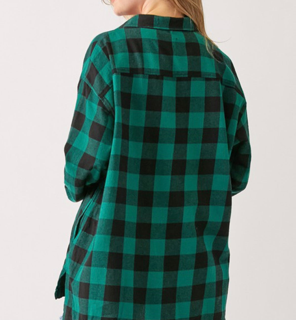 Risen Buffalo plaid flannel oversized long sleeve shirt SALE