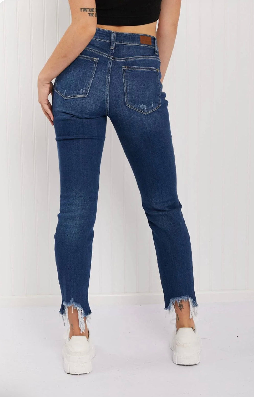 Judy Blue shark bite slim fit jeans